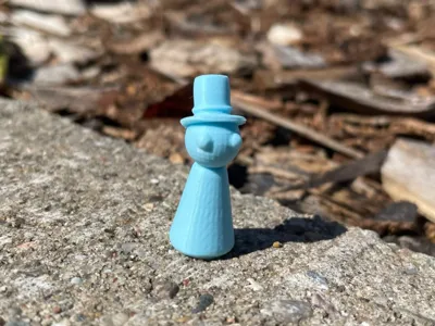 Simple Game Figure with Hat