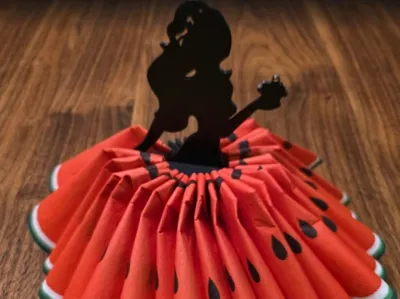 Elegant Lady Napkin Holder