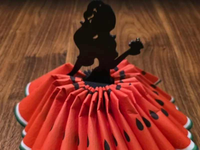 Elegant Lady Napkin Holder