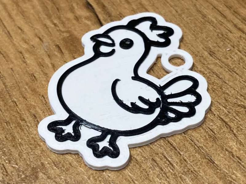 Small chicken (Chicko) - keychain