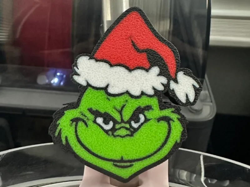 Grinch Straw Topper