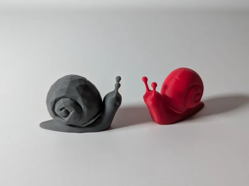 Poly Snail Fridge Magnet