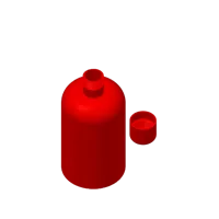 Bouteille décorative rouge — photo 3