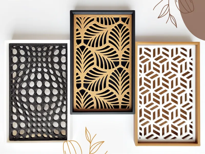 Square Soap Dish + 4 Dish Inserts