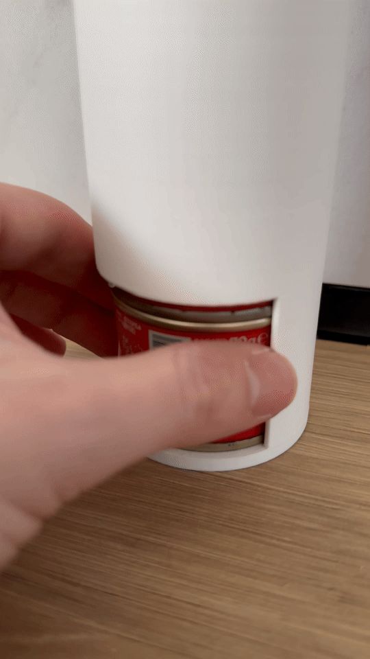 Tomato Paste Can Dispenser (6 cans, 40mmx55mm dia)