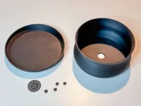 Pot bonsaï avec plateau et grille de drainage — photo 2