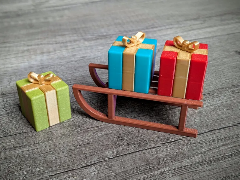 Schlitten mit Geschenke, KEIN AMS!