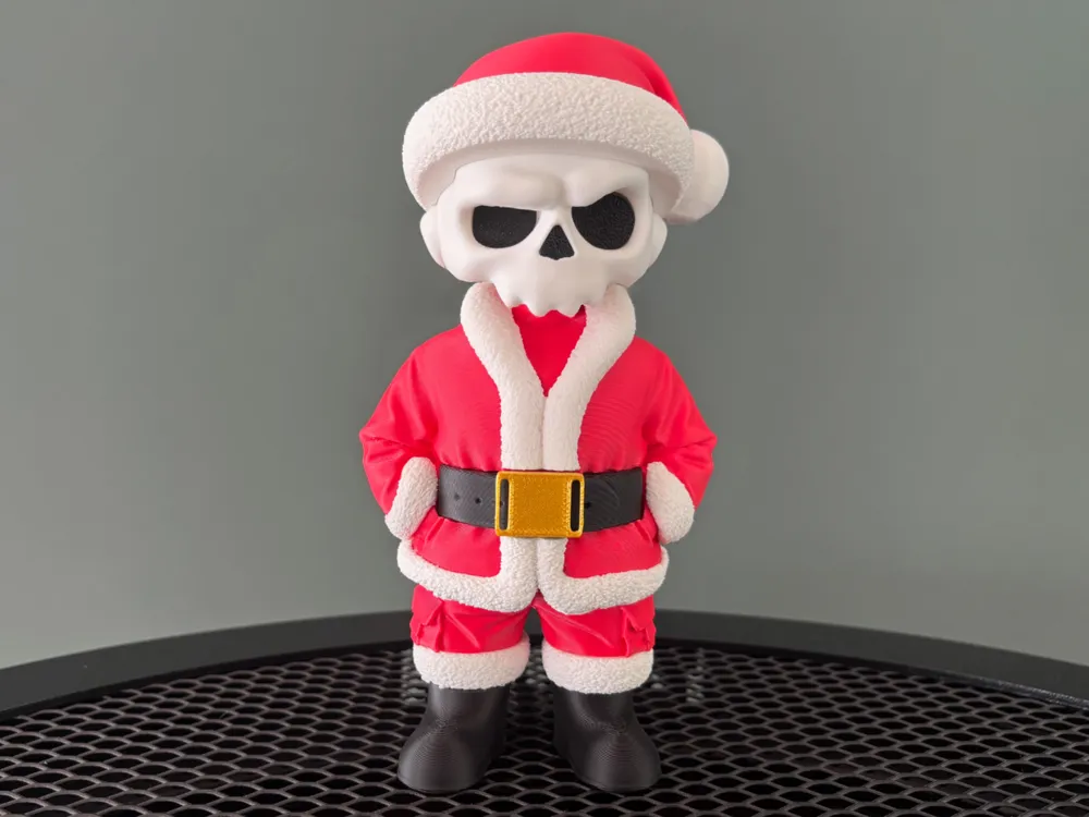 クリスマス skullz Skull Christmas - Xmas Zkull Multipart - Free 3D Print Model