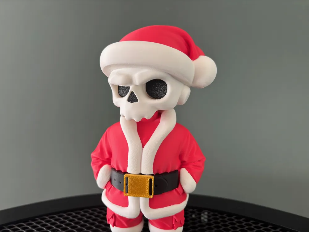 クリスマス skullz Skull Christmas - Xmas Zkull Multipart - Free 3D Print Model