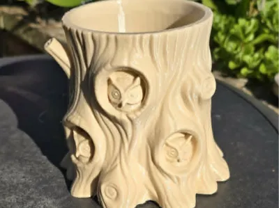Owl plant pot