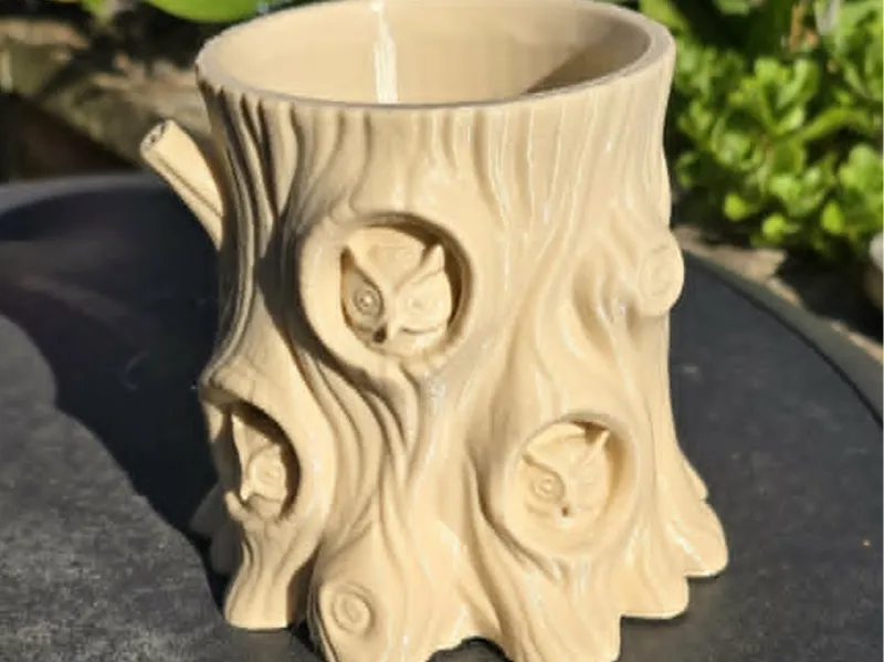 Owl plant pot
