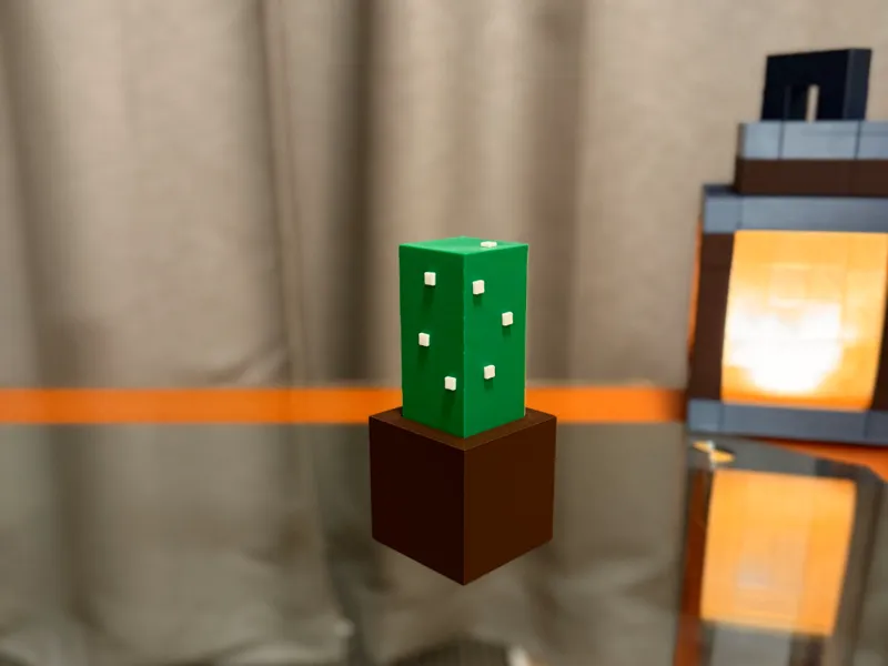 Minecraft Cactus in Pot - no AMS & AMS