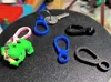 Carabiner keychain with 6mm swivel ring x6