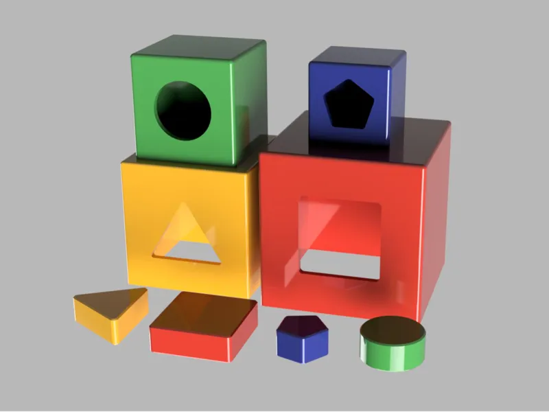 Cube tower toy, montesori