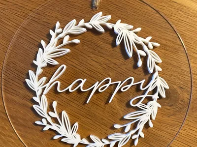 Leaf Ring Happy