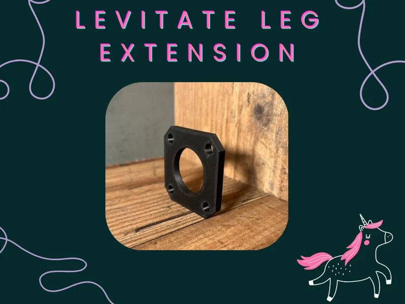 Levitate prosthetic running leg extension