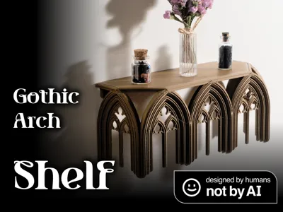 Upside-Down Arch Shelf 