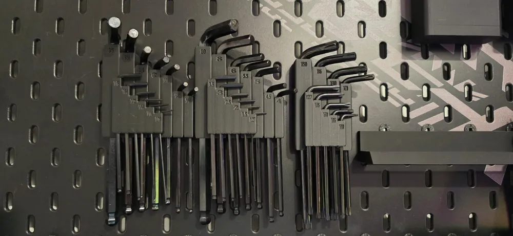Skadis Hex Keys Holder - Free 3D Print Model - MakerWorld
