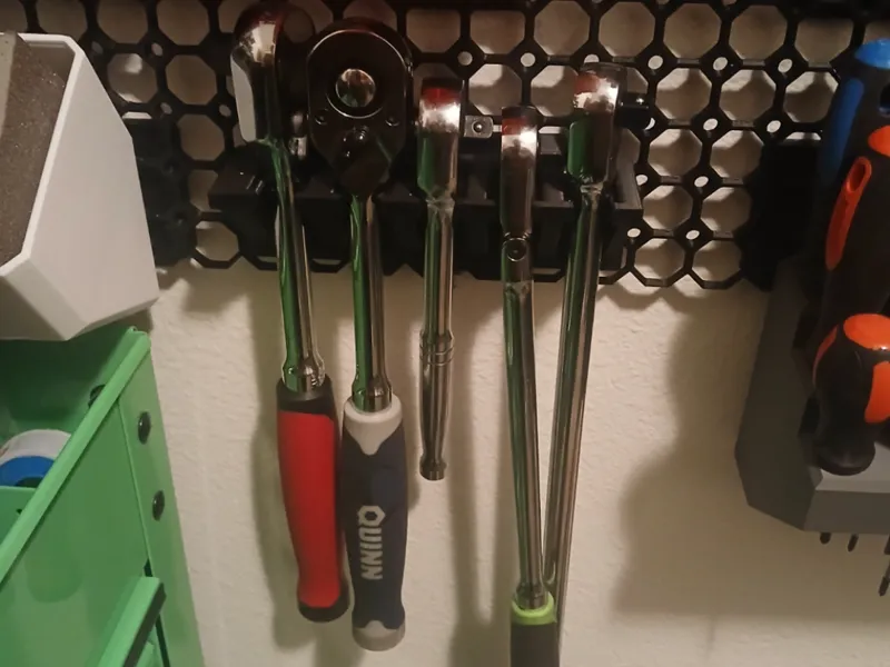 Multiboard ratchet wrench holder