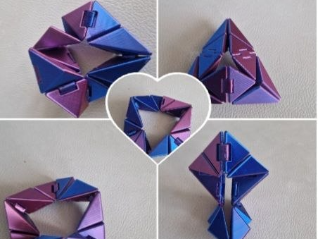 fidget triangolare snodato