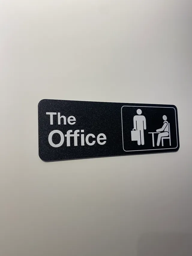 The Office Door Sign