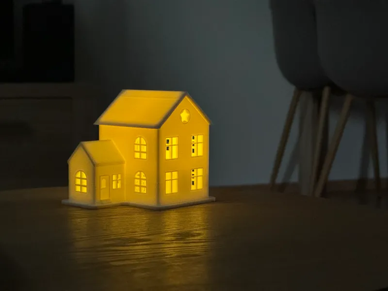 LED -Kerze Weihnachtshaus