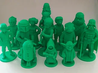 Star Wars cartoon-style figures Fan art