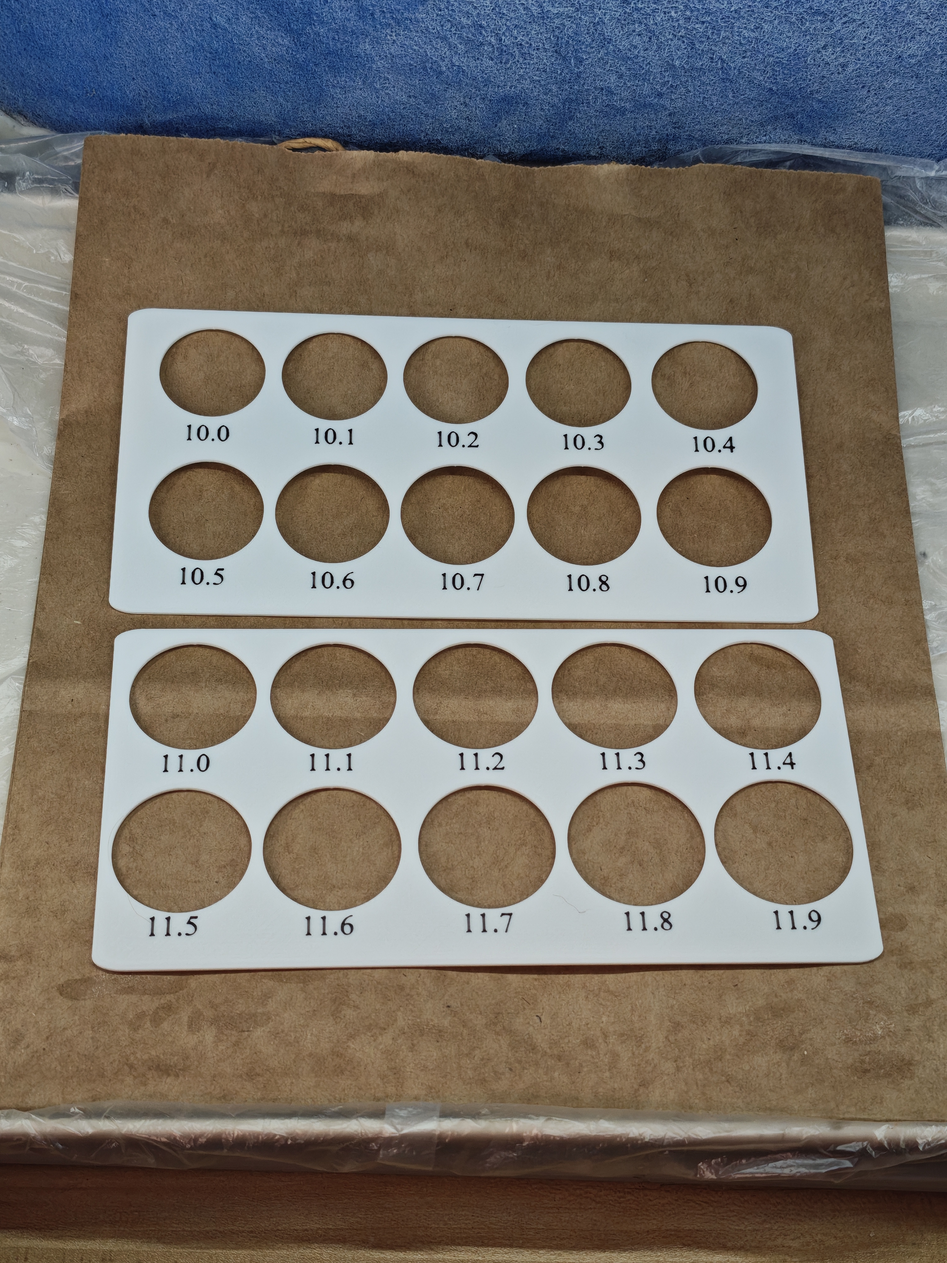 Miniatura 4 do modelo 3D 简易BJD 3分~70叔脖围测量卡（圆周长9、10、11、12cm，间隔1mm）