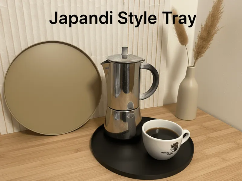 Minimalist Round Scandinavian-Style Tray