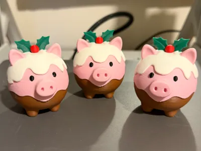 Christmas Pudding Pig
