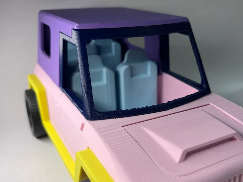 Playmobil Jeep - Rahmen Scheibe optimiert