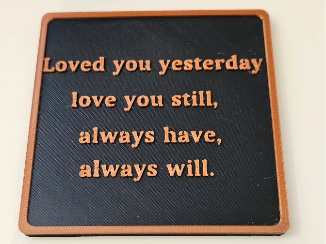 Romantic Quote Coaster.