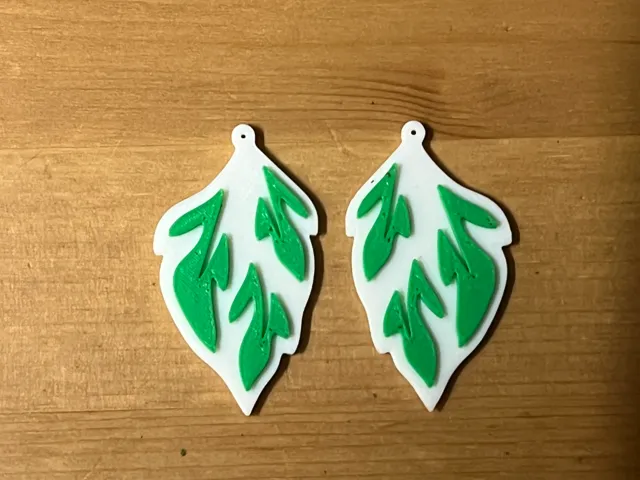 leaf earrings