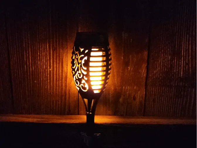 Outdoor LED light holder for wall/fence mounting