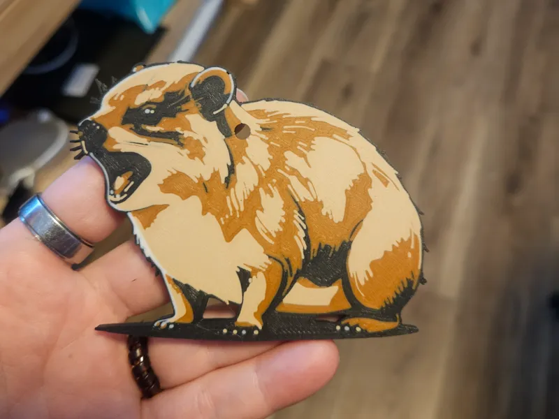 AWAWA- Hyrax keychain