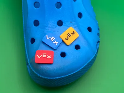 VEX IQ Level Up Bean Bag Shoe Ornaments