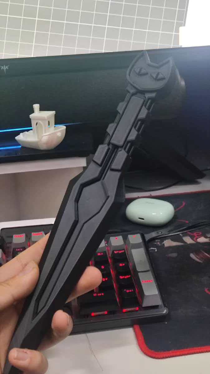 Miniatura 2 do modelo 3D 《三角洲行动》骇爪 麦晓雯 原皮数据飞刀 一体打印省料单色版