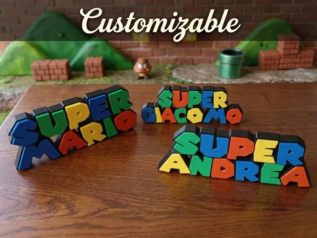 Super Mario Name Custom