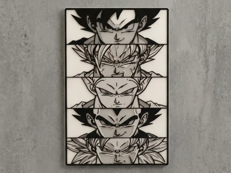 Dragon Ball Wall Art | Anime Multi Layer Frame 