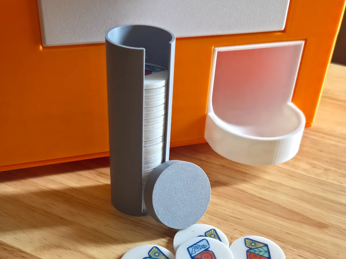 Tube de rangement pour jetons