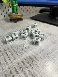Solid Color YES NO Dice