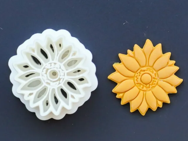 Sunflower Polymer Clay Cutter Earrings