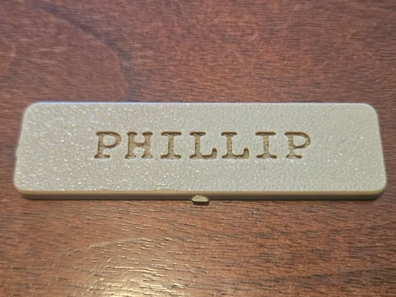 Cub Scout Award Strip Name Plate