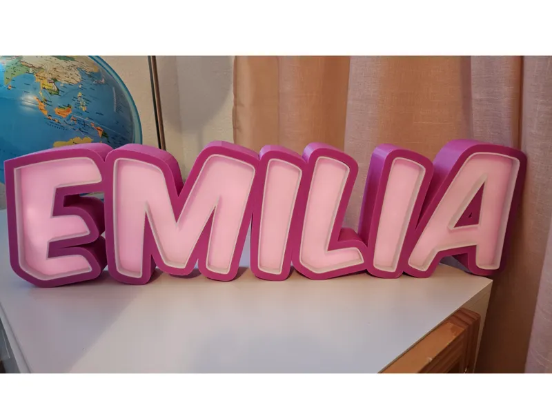 Emilia LED Namenslampe