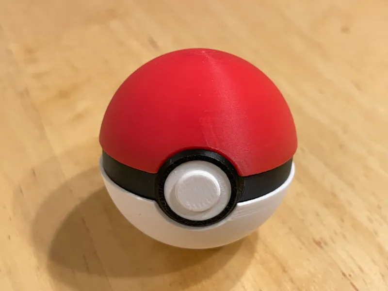 Pokeball AirTag Keychain