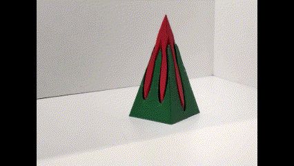 pyramid 4 faces passthrough fidget
