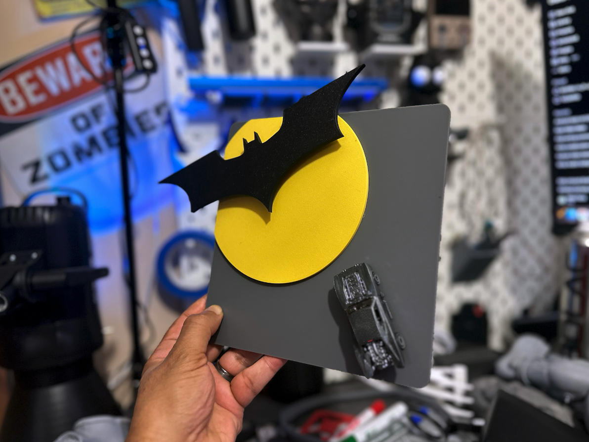 Dark Knight Bat-Signal Display Frame 3D model