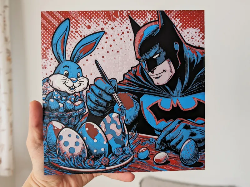 Batman and the Easter Bunny Hueforge