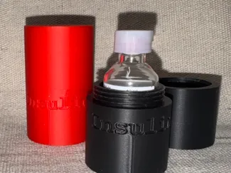 Single insulin vial holder