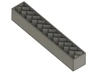 Moule à motif chevrons pour résine (corps de stylo) — photo 2